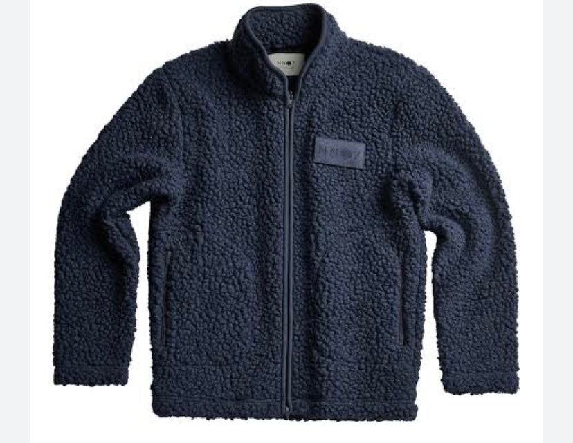 Deluxe Lorne NN07 Morten Fleece Jacket - Navy Sherpa Style