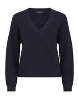 Load image into Gallery viewer, Cable Audrey Merino Jumper Navy
