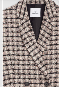 Anine Bing Diana Apricot Tweed Blazer