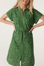 Load image into Gallery viewer, Cable Ally Embroidered Dress Green