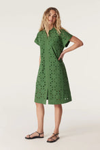 Load image into Gallery viewer, Cable Ally Embroidered Dress Green