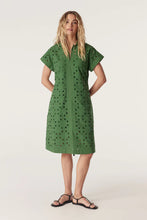 Load image into Gallery viewer, Cable Ally Embroidered Dress Green