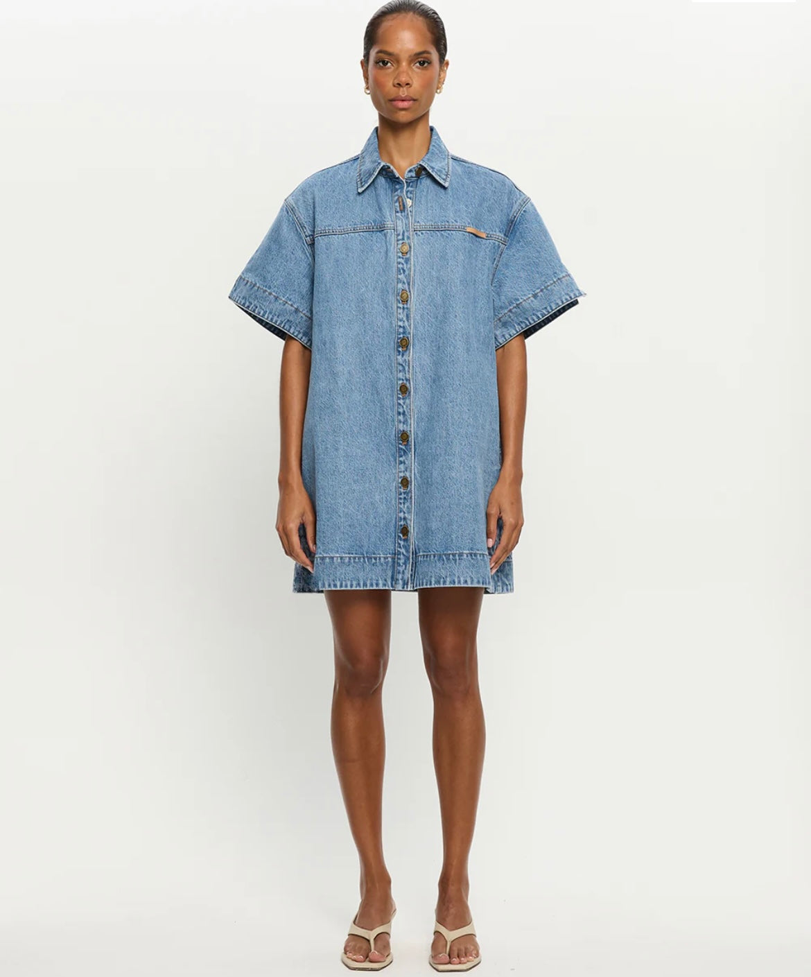 Kivari Marla Denim Mini Dress Kivari Marla Denim Mini Dress