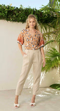 Load image into Gallery viewer, The Dreamer Label Sadie Ibiza Blouse in Tan