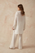 Load image into Gallery viewer, Estilo Emporio Carita Cover Up- Panna White Stripe