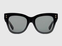 Load image into Gallery viewer, Gucci Cat Eye Frame Sunglasses in Black