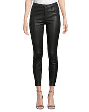 Load image into Gallery viewer, J Brand - Alana High Rise Skinny Crop in Black Leather