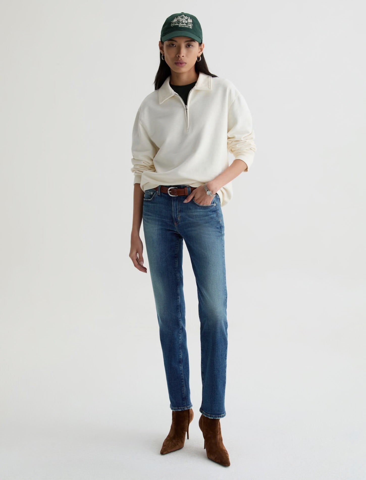 AG Sandra Low Rise Straight Jean - 10 Years Illiad