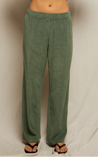 Perfect White Tee Loop Terry Pants Aloe