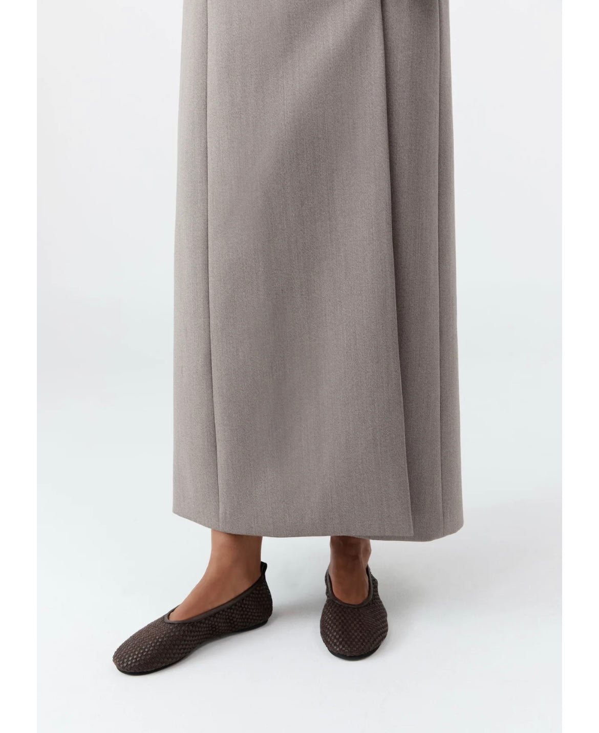 St Agni Lattice Weave Ballet flat Coffee