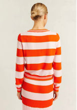 Load image into Gallery viewer, Alessandra Amalfi Cotton Knit Crew Sweater in Fiesta