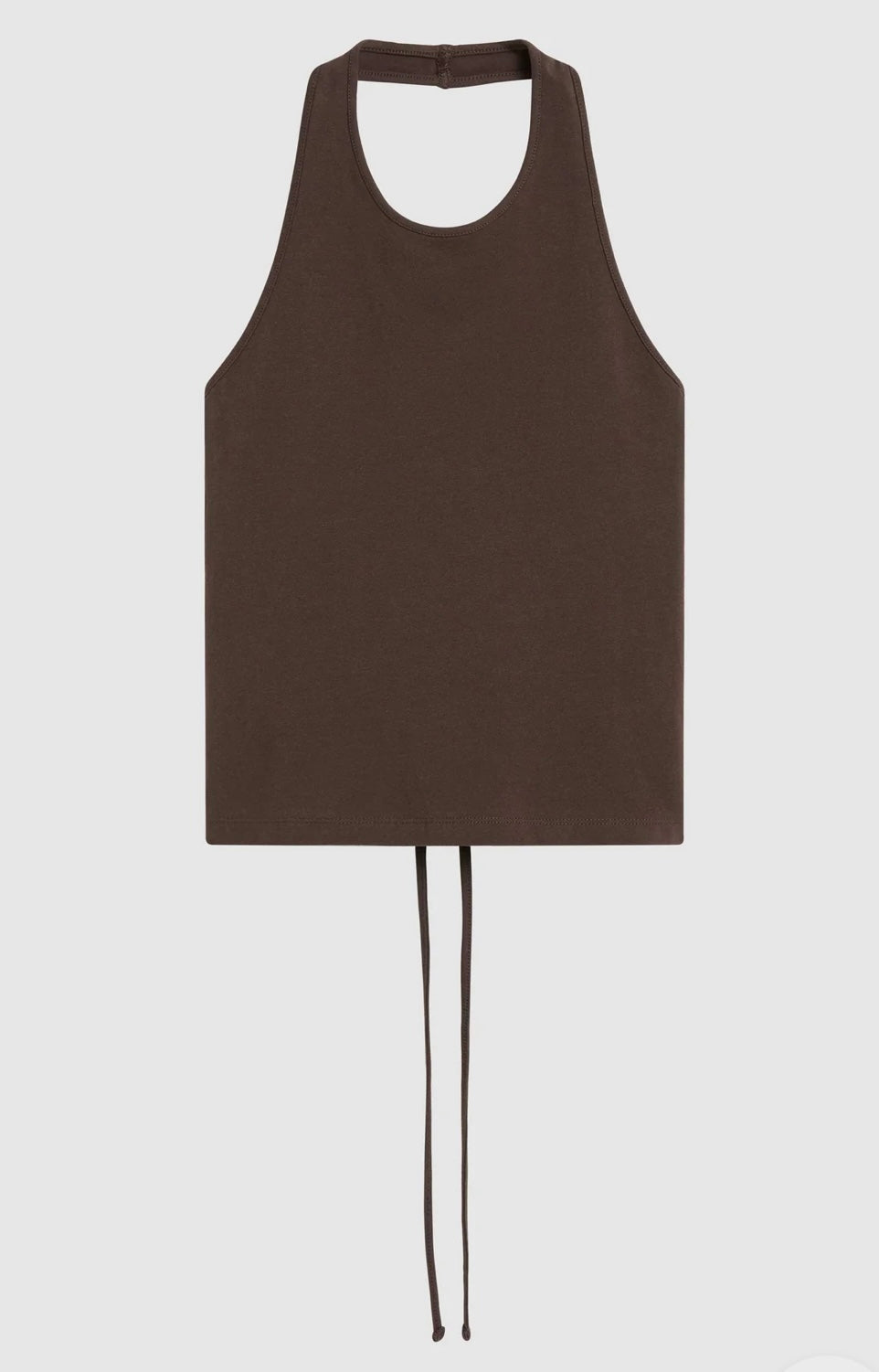 St Agni Soft Jersey Halter Top Liqueur