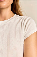 Load image into Gallery viewer, Perfect White Tee Pointelle Tee