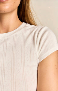 Perfect White Tee Pointelle Tee