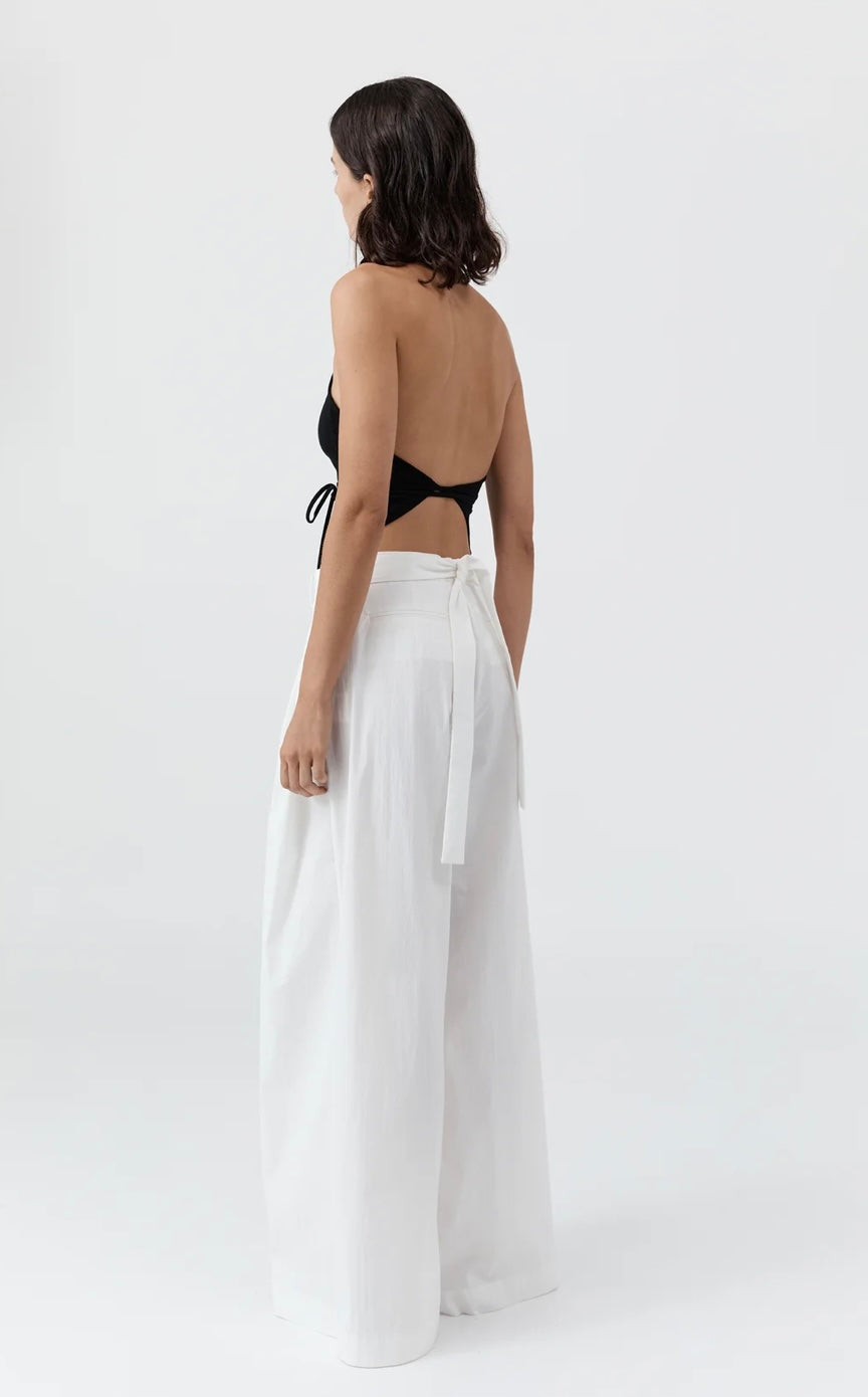 St Agni Soft Jersey Halter top black