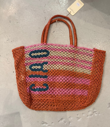 The Jacksons Olive Tote Ciao - Peach Rose Natural