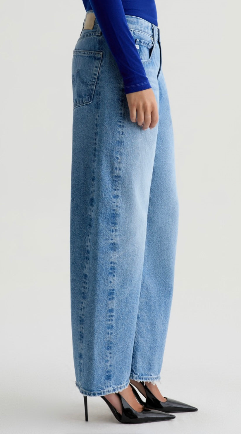 AG Hattie High-Rise Barrel in Blueprint