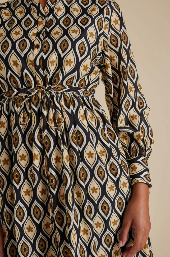 Alessandra Zara Cotton Silk Dress in Concerto Natural