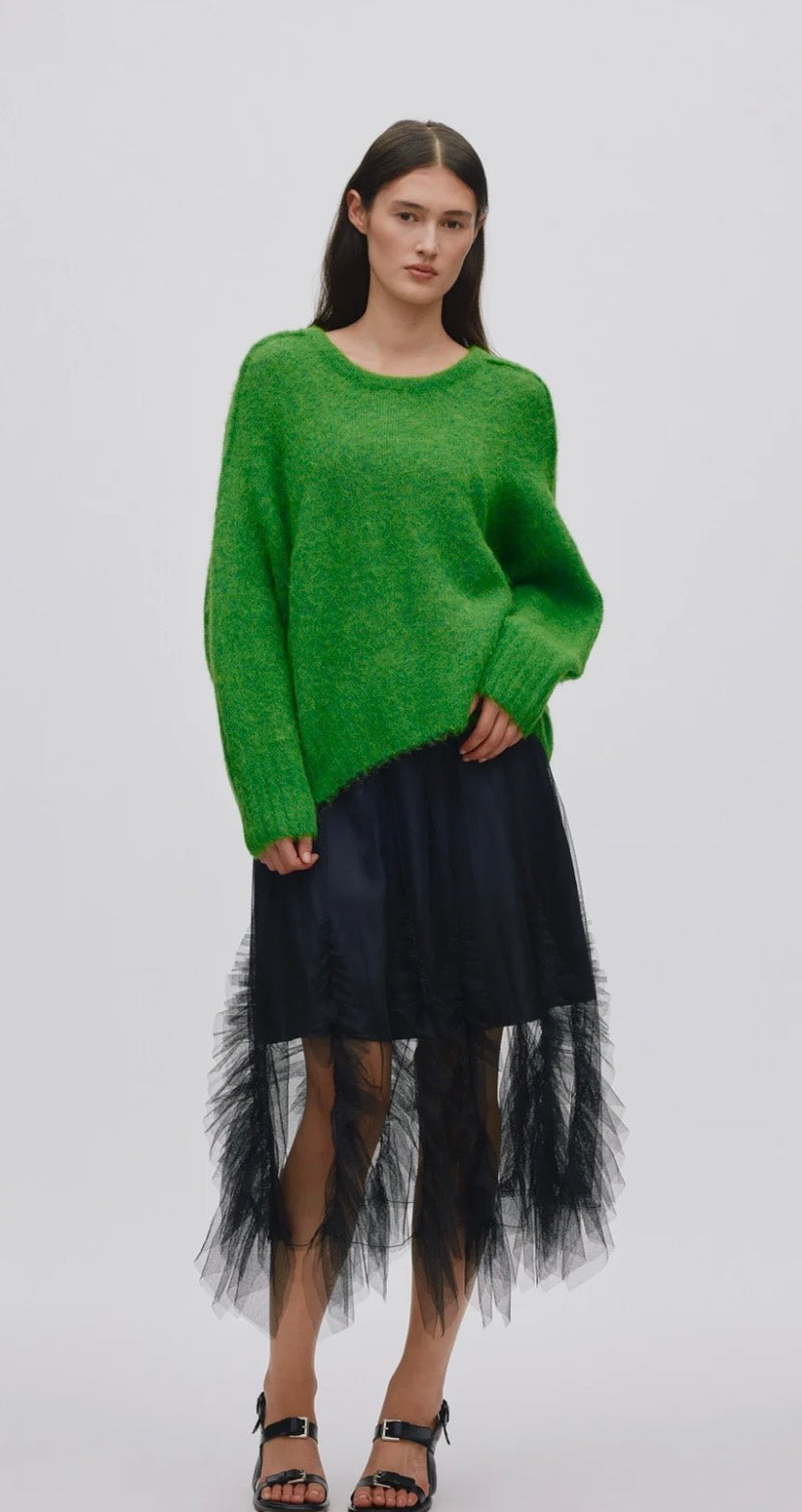 Rabens Saloner Glenda skirt in Black