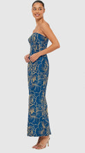 Load image into Gallery viewer, Leo Lin Rayna Bustier Dress in Marine Blue