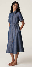 Load image into Gallery viewer, Cable Chambray Dress Blue