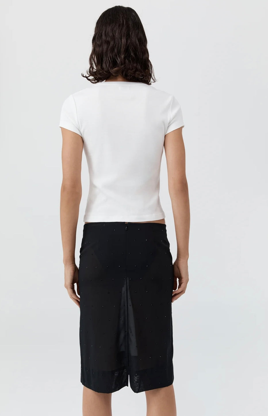 St Agni White Baby Tee