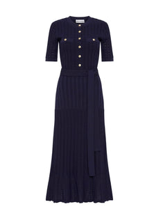 Rebecca Vallance Alice Knit Dress Navy