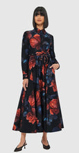 Load image into Gallery viewer, Leo Lin Zara Shirt Midi Dress Rose Print