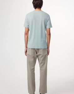 NN07 Clive waffle Knit Tee Steely Blue