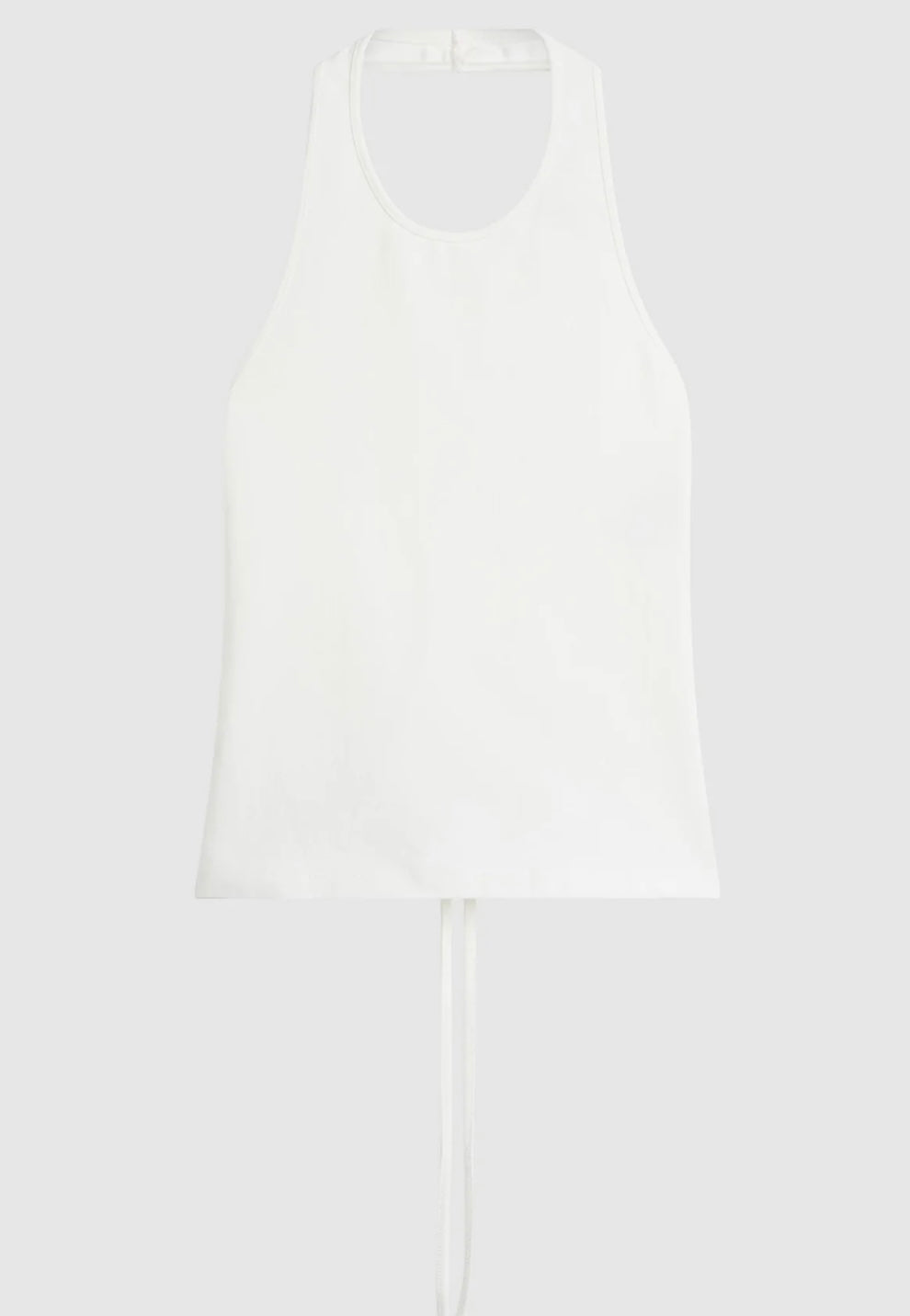 St Agni Soft Jersey Halter Top White