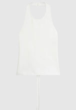 Load image into Gallery viewer, St Agni Soft Jersey Halter Top White