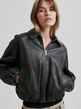 Load image into Gallery viewer, Second Female Lato Leather bomber jacket