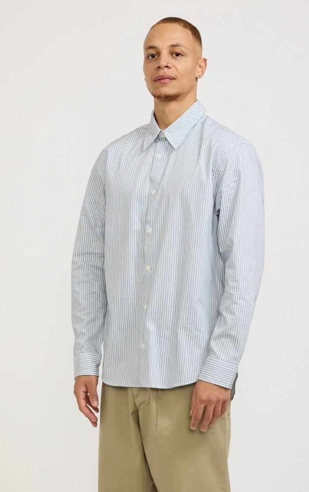 NN07 Quinsy Shirt 5973 marine stripe
