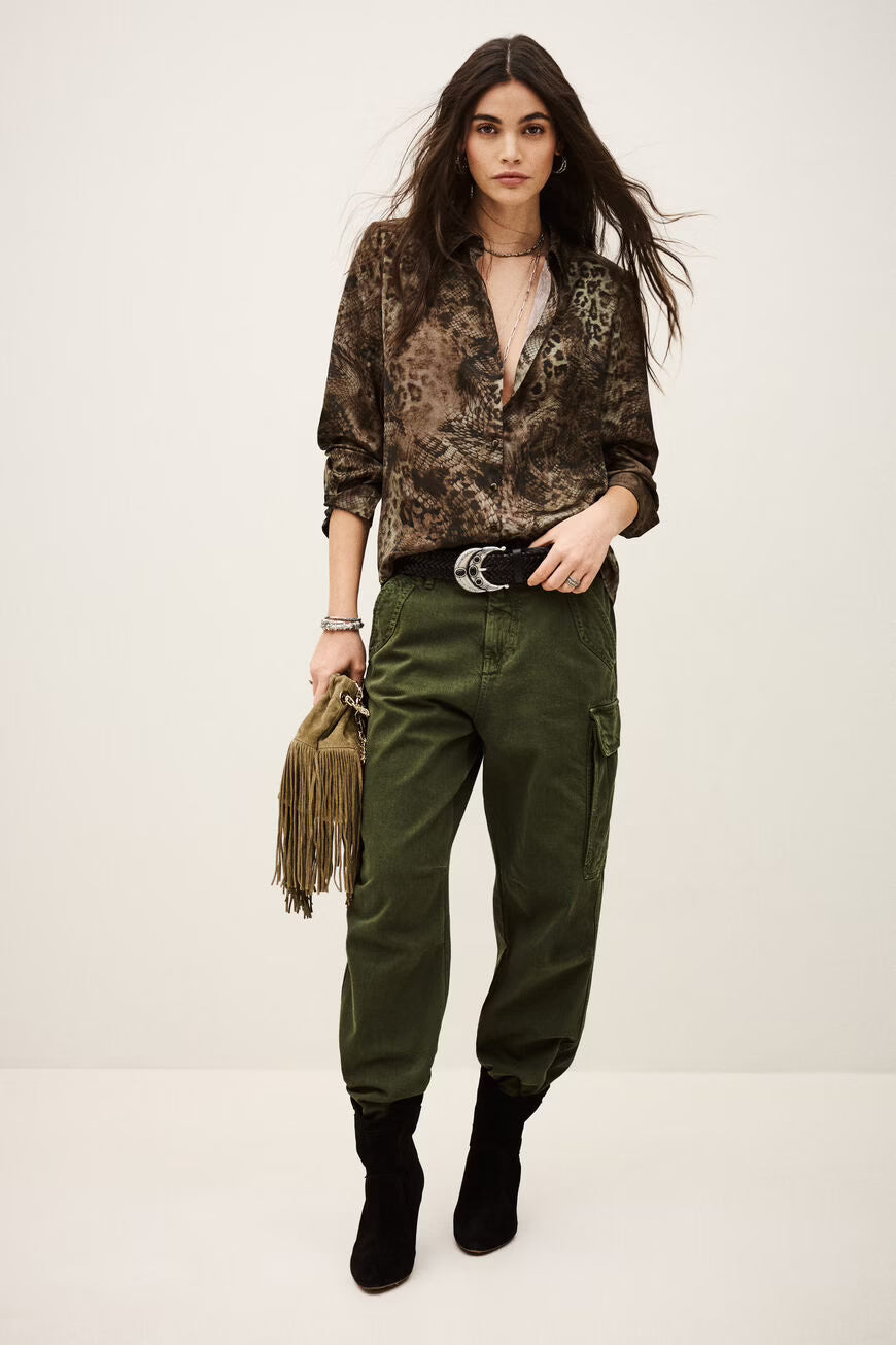 Ba&sh Cornelia Shirt Khaki