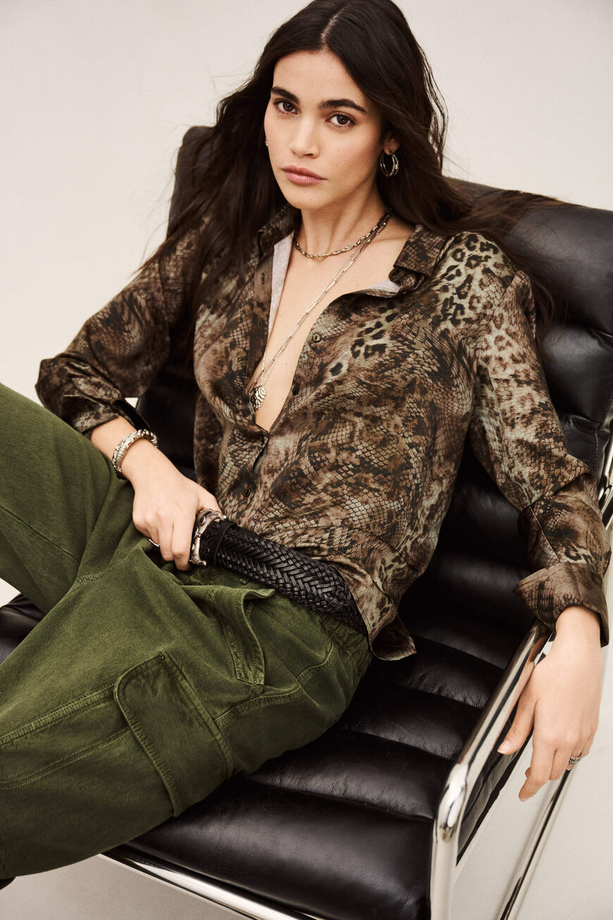 Ba&sh Cornelia Shirt Khaki