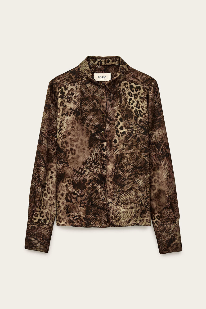 Ba&sh Cornelia Shirt Khaki