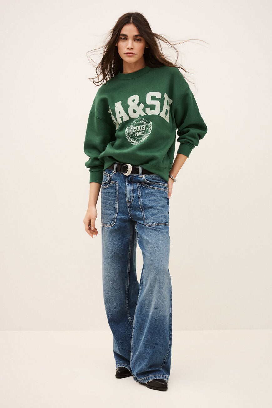 Ba&sh Fenja Sweatshirt Emerald