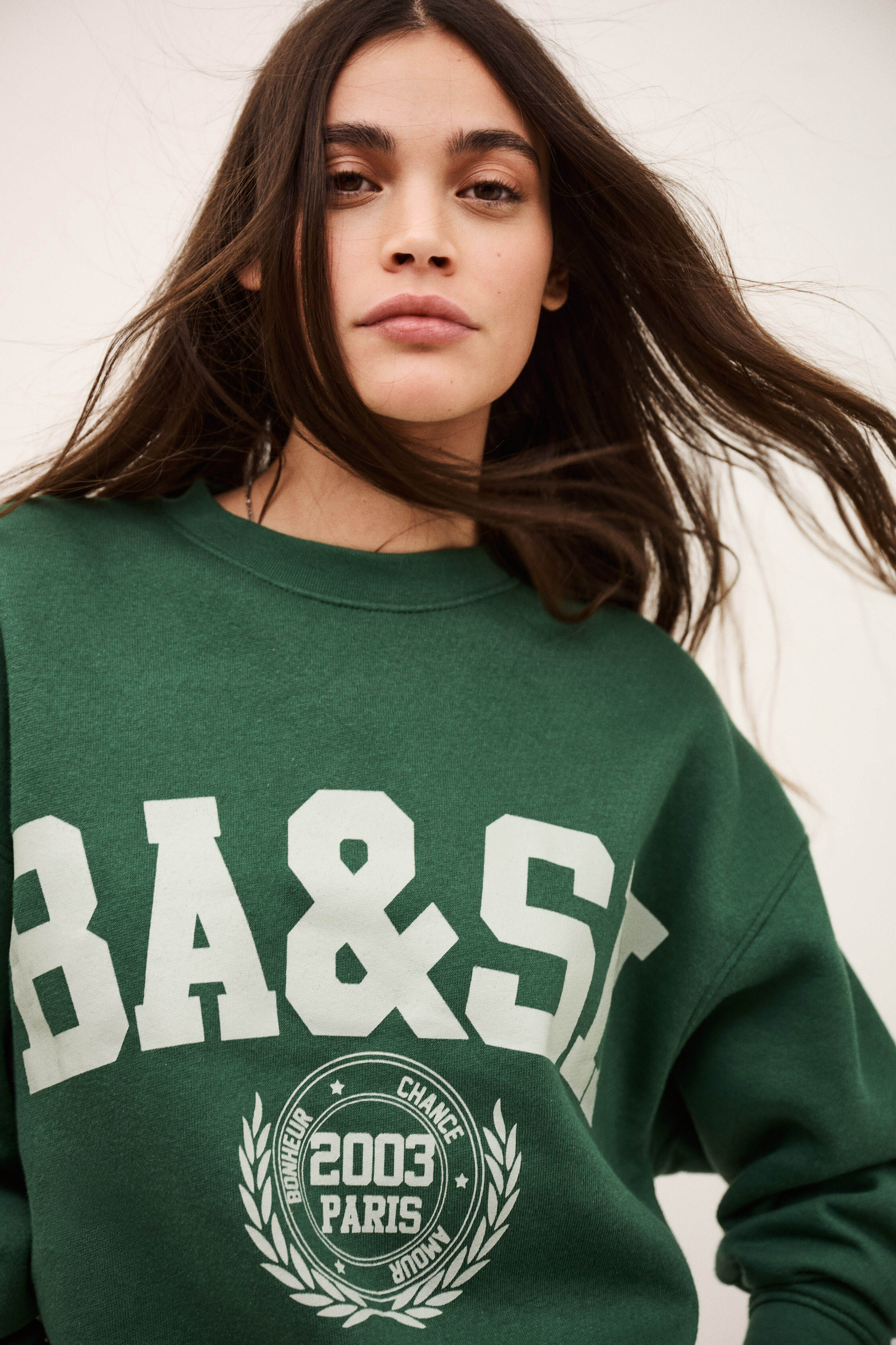 Ba&sh Fenja Sweatshirt Emerald