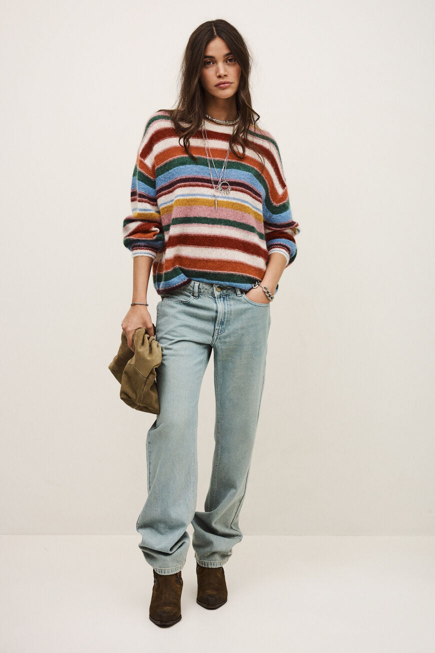 Ba&sh Serena Oversized Stripe Jumper