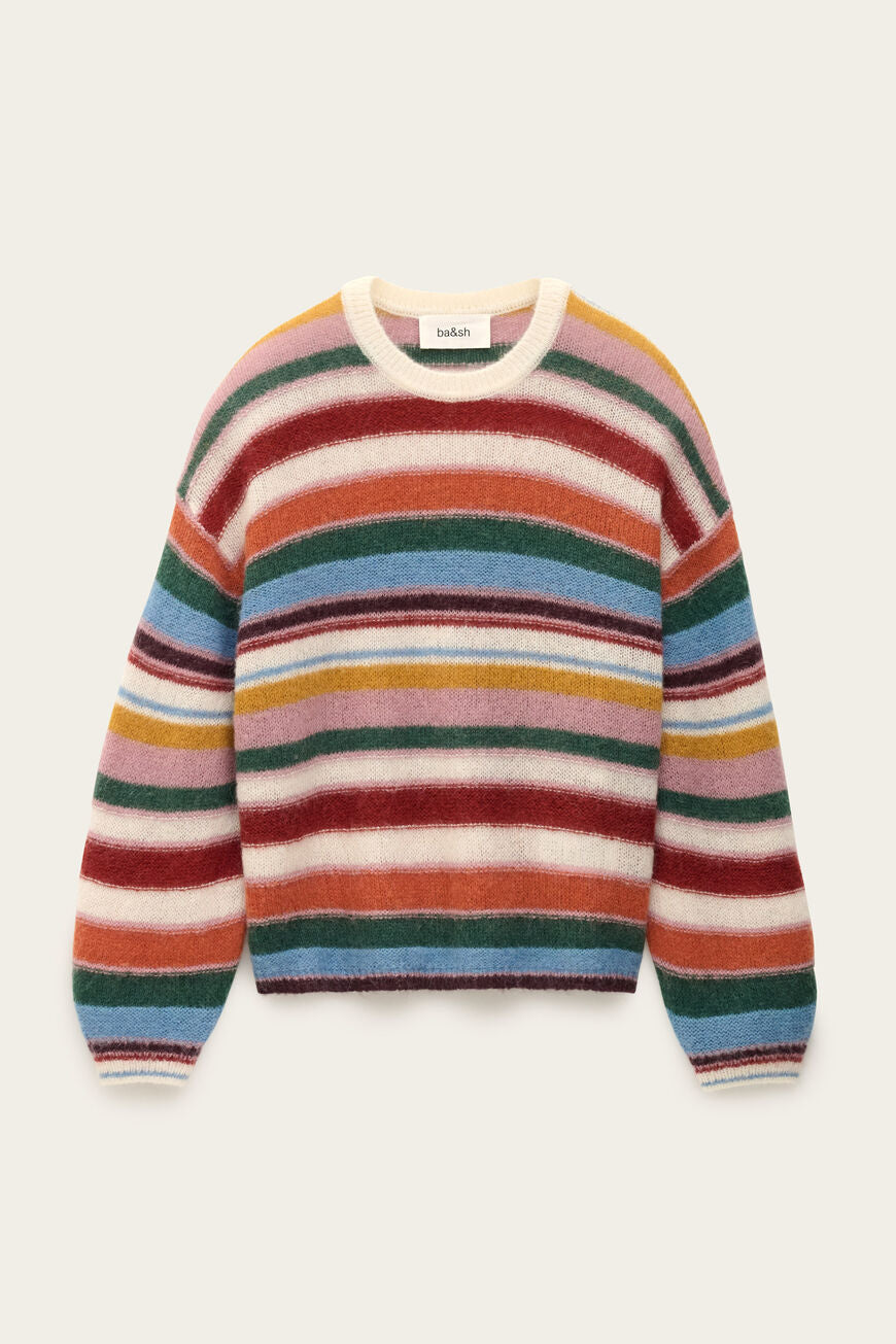 Ba&sh Serena Oversized Stripe Jumper