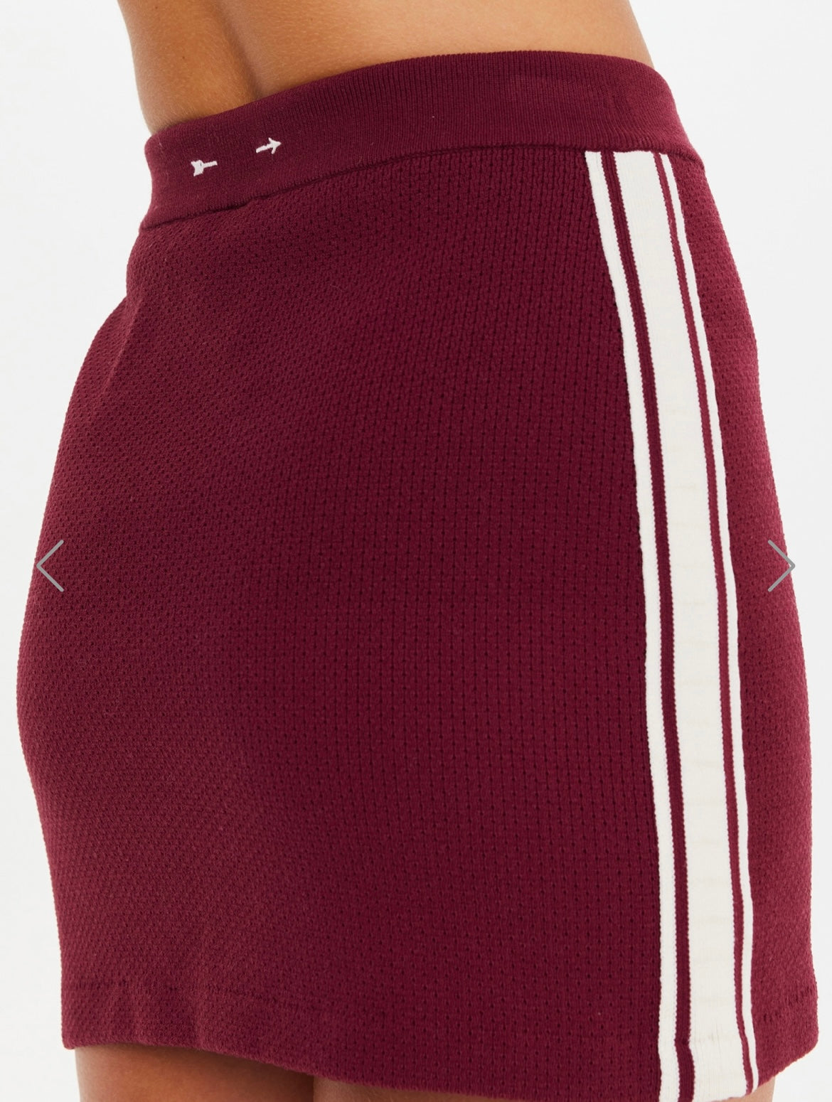 The Upside  Adesa Zelma Knit Skirt Merlot