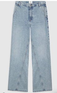 Anine Bing Briley Jeans Capri Blue