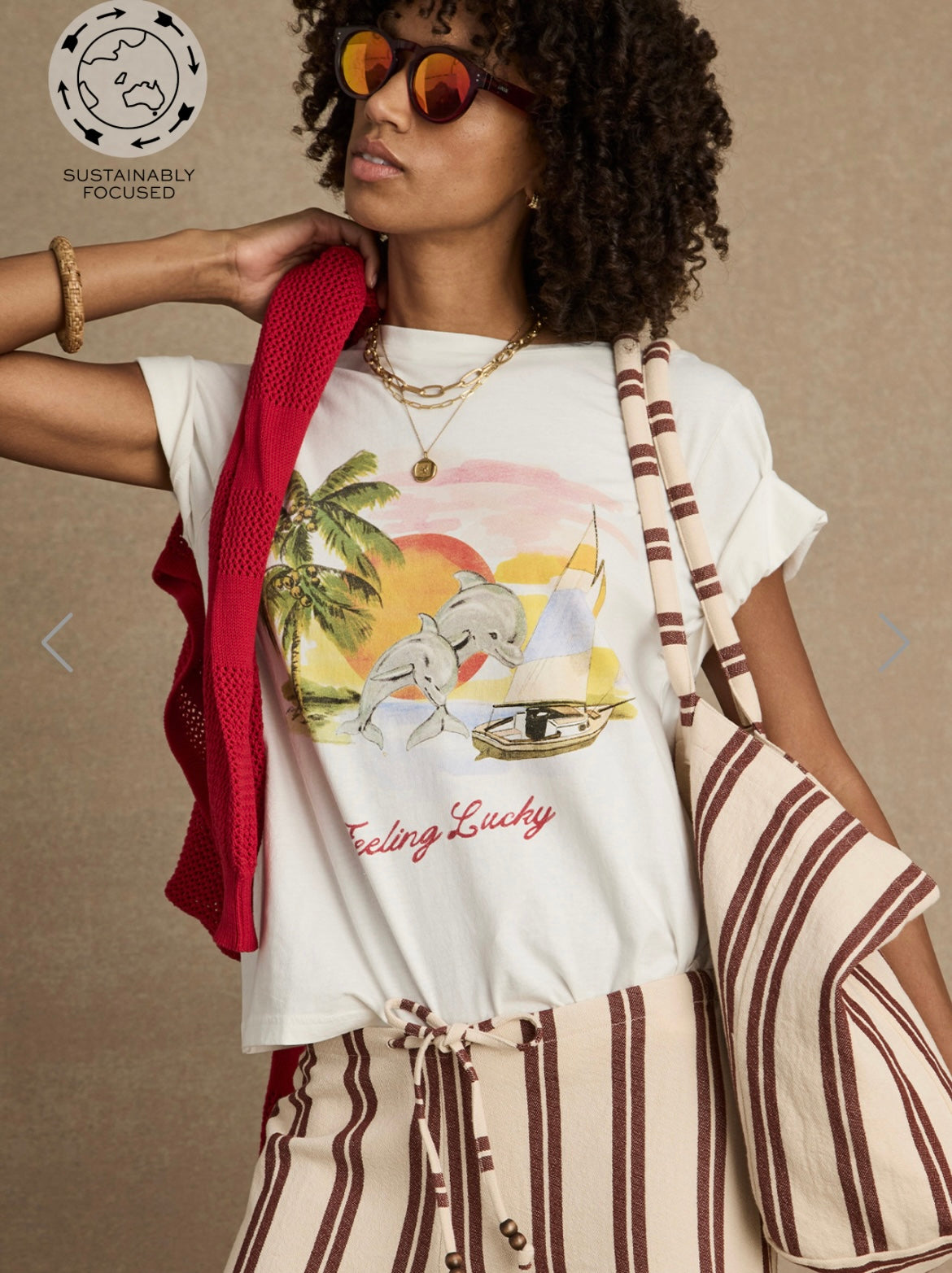 The Upside Feeling Lucky Jodhi Tee