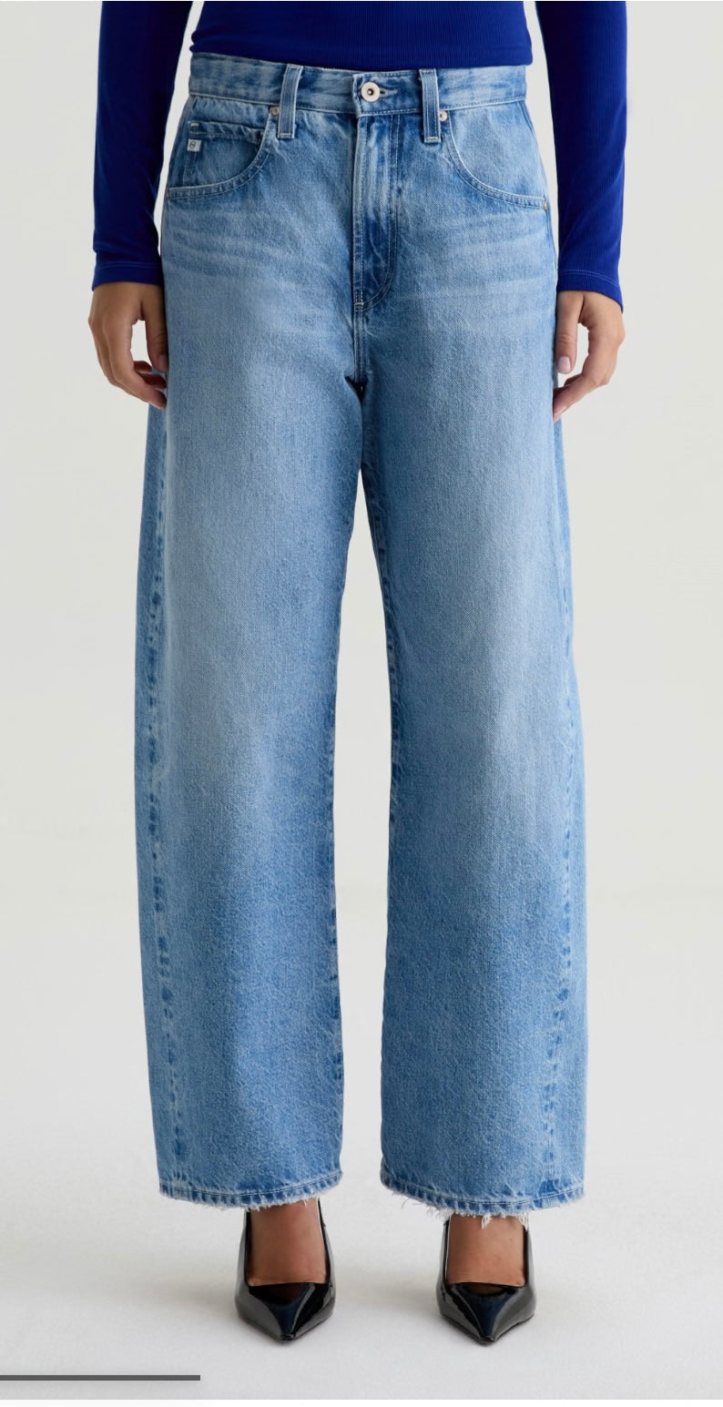 AG Hattie High-Rise Barrel in Blueprint