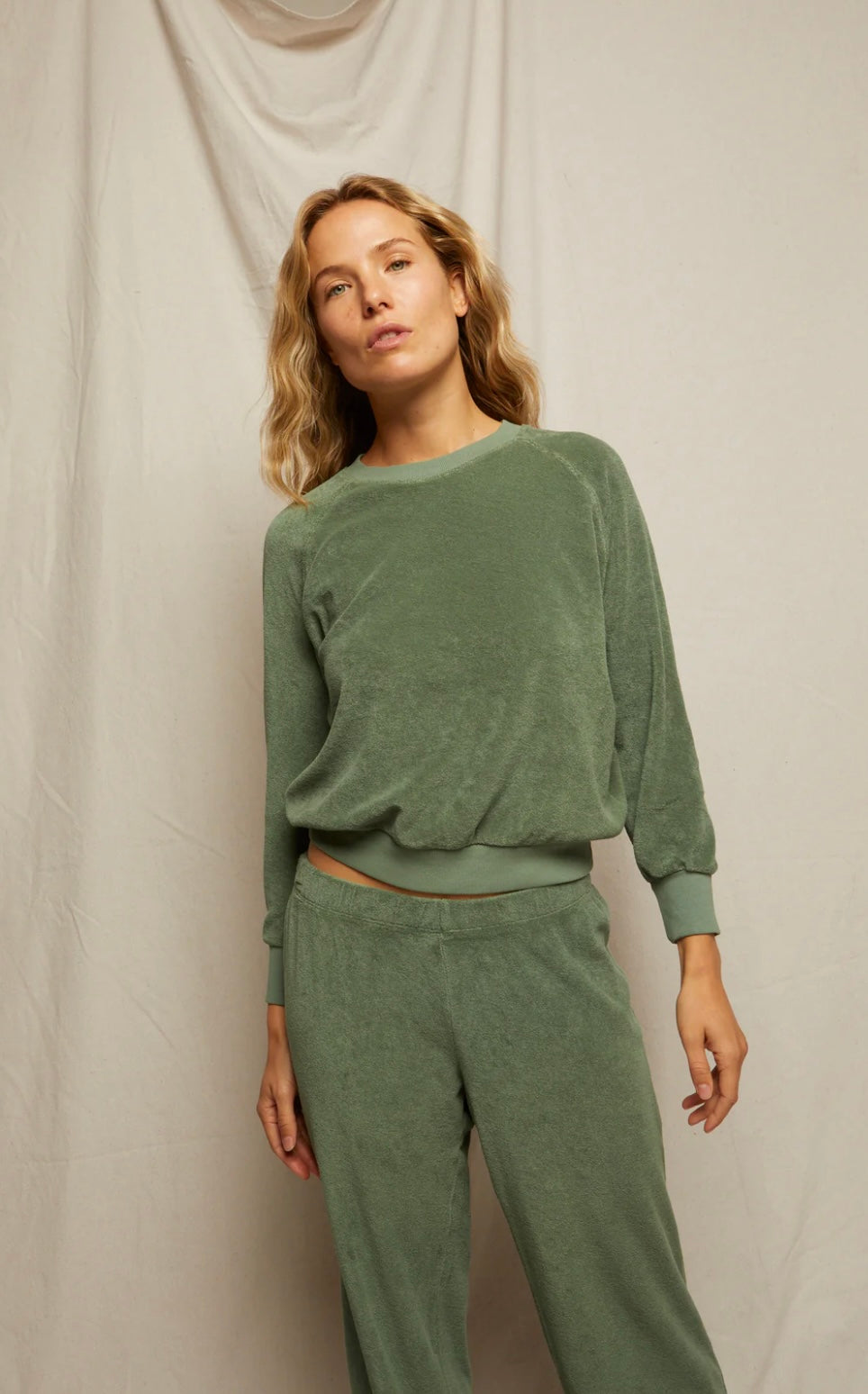 Perfect White Tee Saylor Sweatshirt Aloe