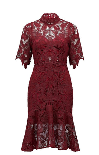 Thurley Candelabra Dress - Cabernet