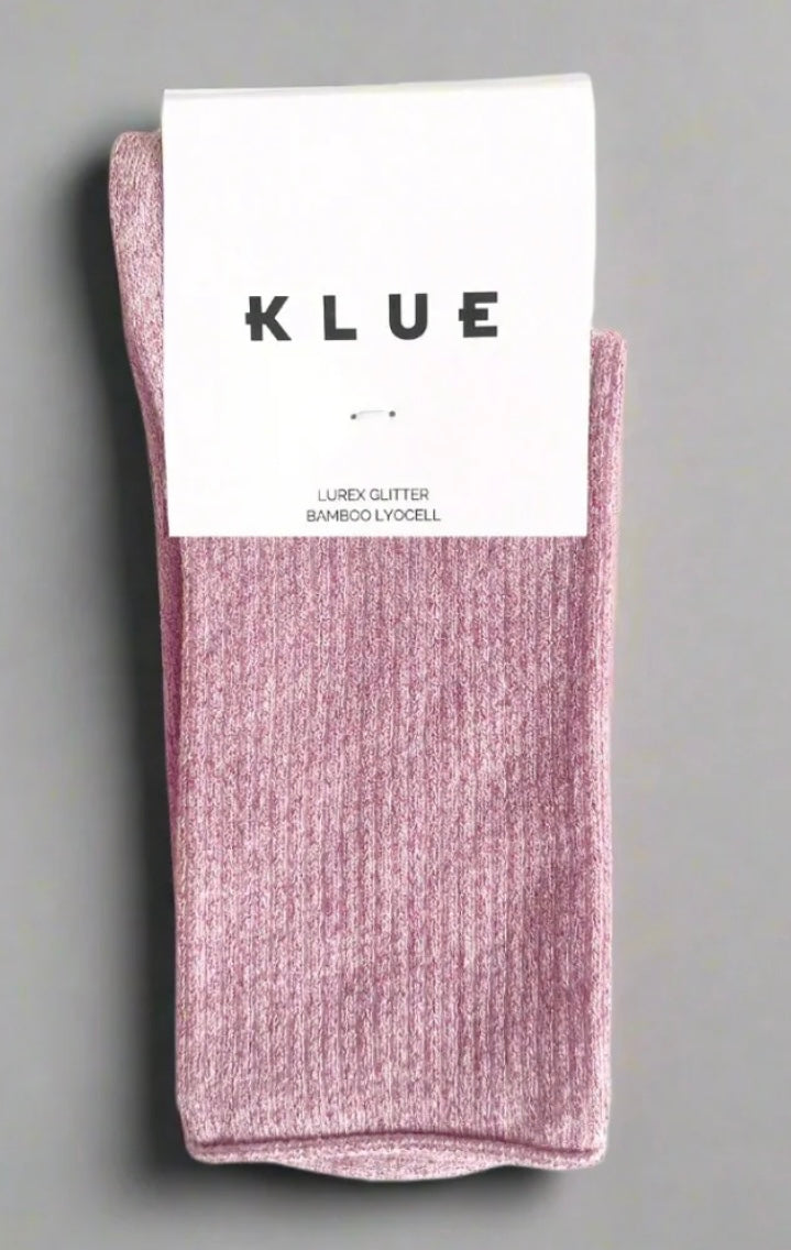 Klue Glitter socks in Pink