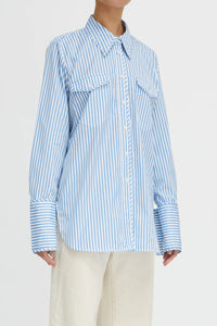 Lee Mathews Lyndon Shirt  Sky