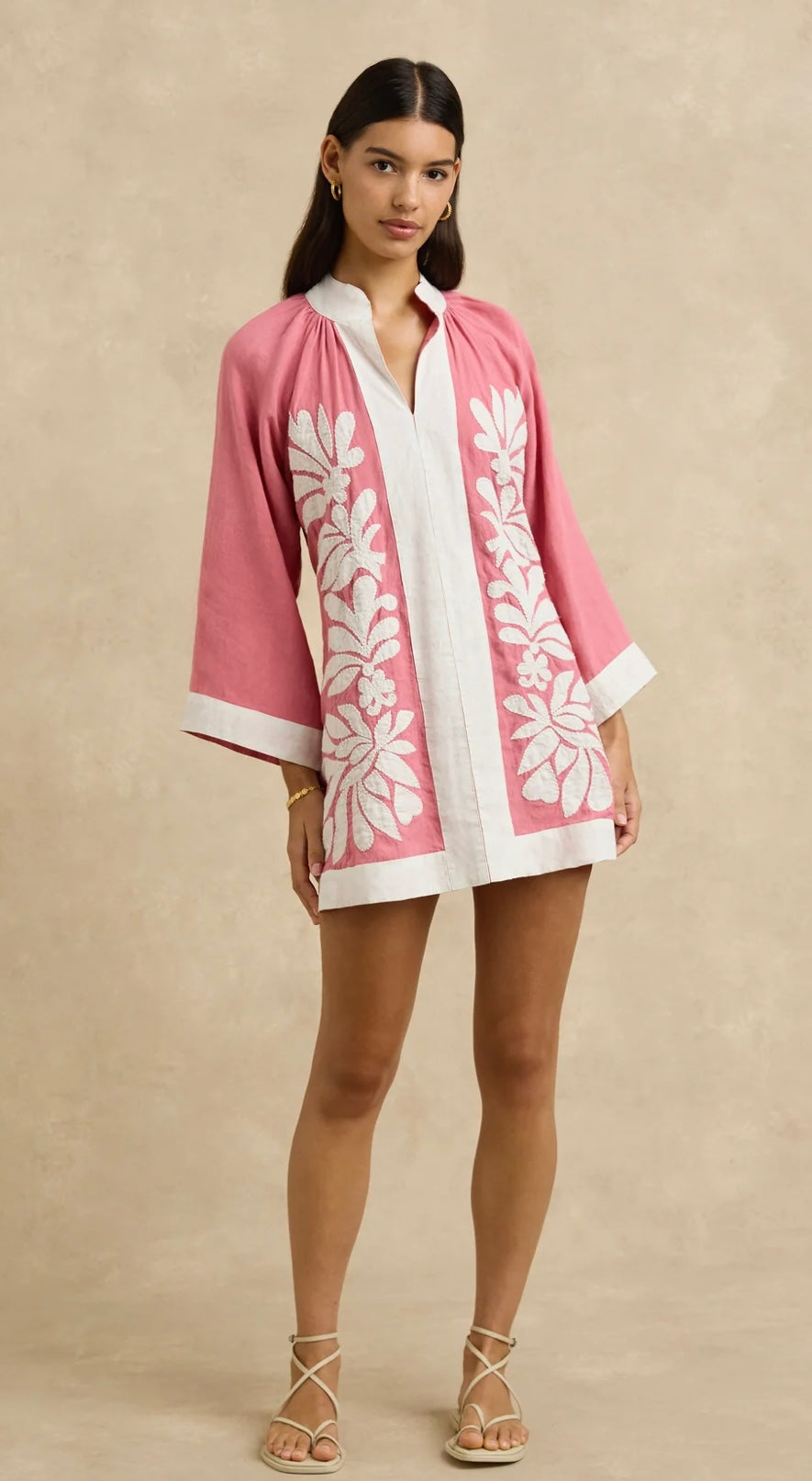 Hannah Lumi Dress Flora Pink