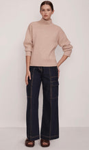 Load image into Gallery viewer, Morrison Oliver Merino Rib Pullover in Flax